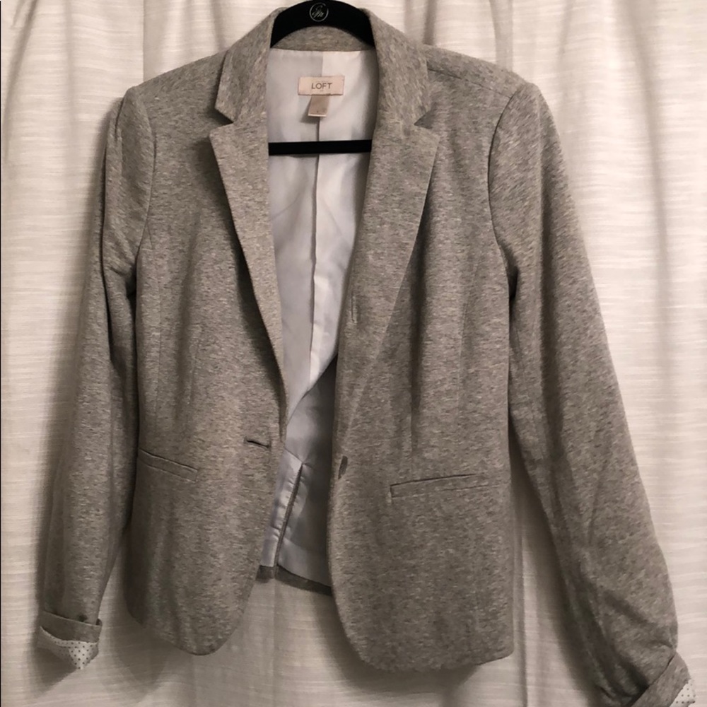 Loft small cotton/spandex blazer